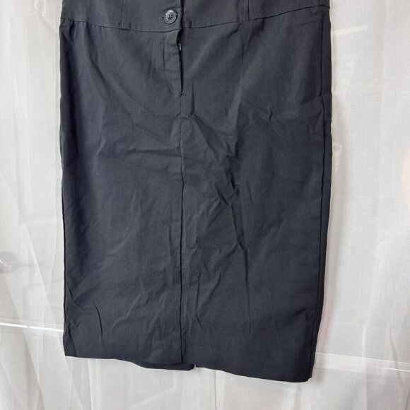 One Clothing black stretch bodycon pencil skirt Sm pinup office siren academia - Picture 7 of 10